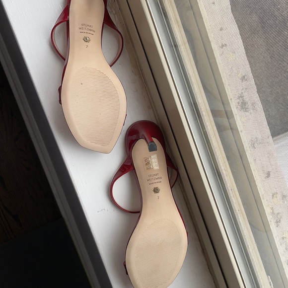 NWT Red Stuart Weitzman Aleena 75 - Picture 5 of 8